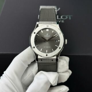 Hublot Classic Fusion Titanium Replica Watch Best Quality Gray Dial WWF Factory 45mm - Đồng Hồ Replica 1:1