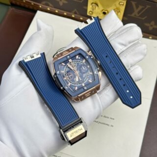 Hublot Spirit Of Big Bang Best Replica 11 Watch Bezel Ceramic Blue BBF Factory 42mm - Đồng Hồ Replica 1:1