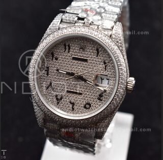 JDF 41mm Best Version Diamond DateJust Arabic Markers