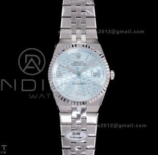 Land Dweller 127336 DIWF Best Edition Ice Blue Dial on SS Bracelet A7135