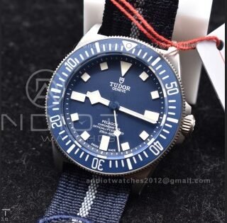 M+ Factory 1:1 Best Edition Tudor Pelagos FXD Navy Blue Titanium