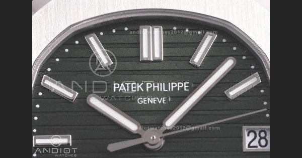 Nautilus 5711 BBF 1:1 Best Edition Green Textured Dial on SS Bracelet DD324 Super Clone