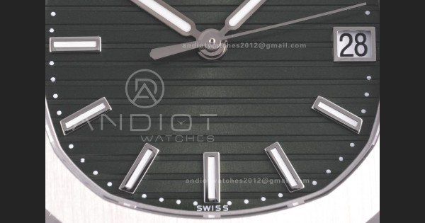 Nautilus 5711 BBF 1:1 Best Edition Green Textured Dial on SS Bracelet DD324 Super Clone