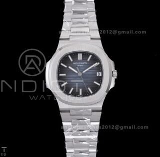 Nautilus 5711 DDF 1:1 Best Edition Old Blue Textured Dial on SS Bracelet DD324 Super Clone