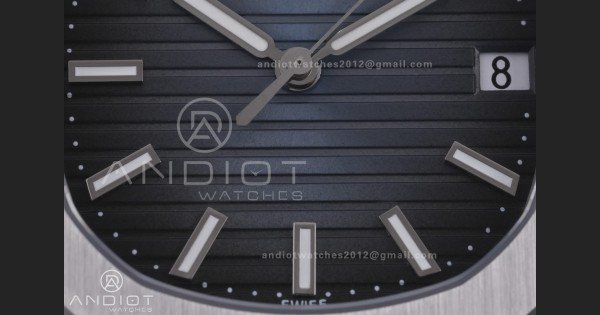 Nautilus 5711 DDF 1:1 Best Edition Old Blue Textured Dial on SS Bracelet DD324 Super Clone
