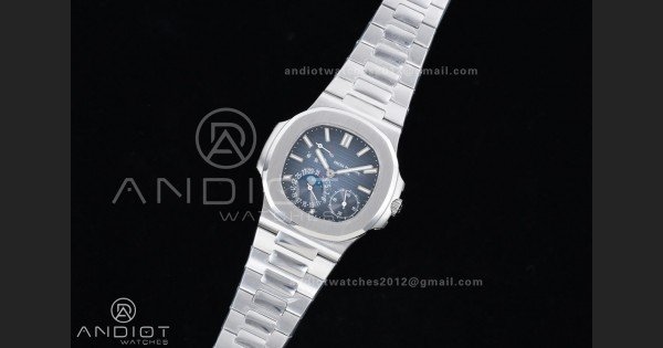 Nautilus 5712 SS PPF 1:1 Best Edition Blue Dial on SS Bracelet PPF240 Super Clone V4