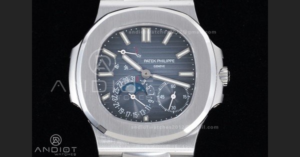 Nautilus 5712 SS PPF 1:1 Best Edition Blue Dial on SS Bracelet PPF240 Super Clone V4