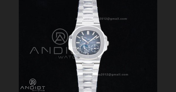 Nautilus 5712 SS PPF 1:1 Best Edition Blue Dial on SS Bracelet PPF240 Super Clone V4