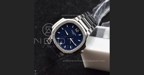 Nautilus 7118 3KF 1:1 Best Edition Blue Textured Dial on SS Bracelet A324 Super Clone V2