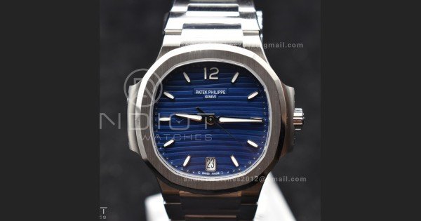 Nautilus 7118 3KF 1:1 Best Edition Blue Textured Dial on SS Bracelet A324 Super Clone V2