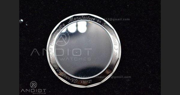 Navitimer 1 SS 43mm BLS 1:1 Best Edition Black Dial on Leather Bracelet A7750