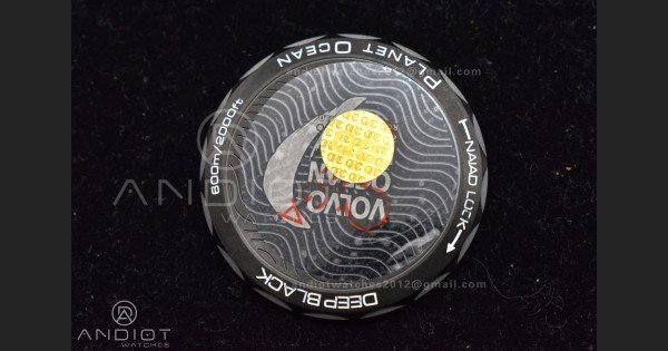 OM Factory Best Edition Omega Planet Ocean Chronograph with Functional 3:00 Subdial Counter Volvo Ocean 2017/2018 Race Deep Black Edition