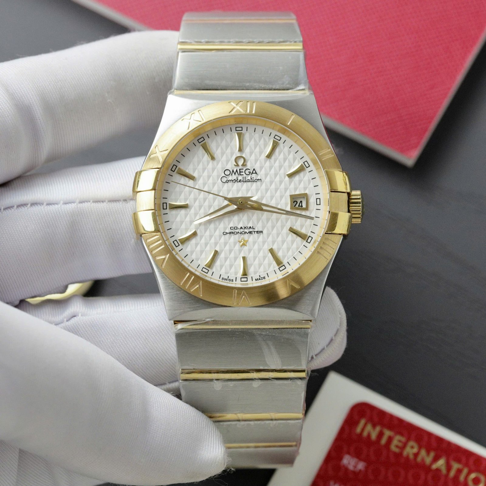 Omega Constellation Co-Axial Fake Watch Metal Wire 38mm - Đồng Hồ Replica 1:1