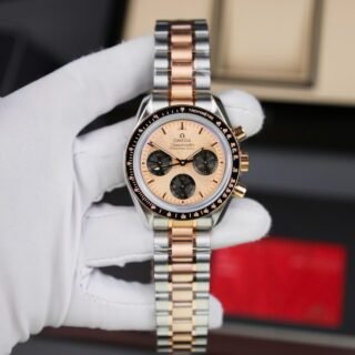 Omega SpeedMaster Fake Watch MoonWatch Demi Rose Gold 42mm - Đồng Hồ Replica 1:1