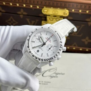 Omega Speedmaster White Side of The Moon White Ceramic Best Replica Watch 44mm - Đồng Hồ Replica 1:1
