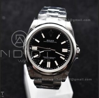 Oyster Perpetual 124300 41mm DIWF 1:1 Best Edition 904L Steel Black Dial A3230