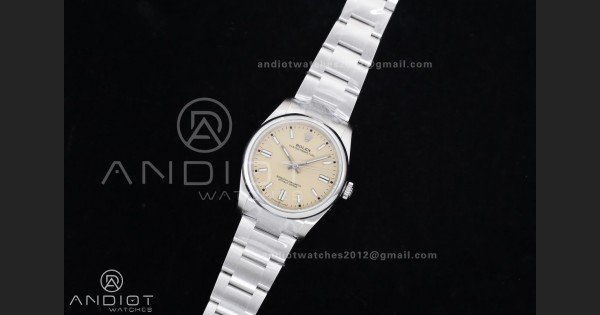 Oyster Perpetual 126000 36mm KRF 1:1 Best Edition 904L Steel Beige Dial VR3230