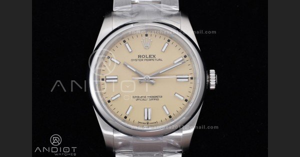Oyster Perpetual 126000 36mm KRF 1:1 Best Edition 904L Steel Beige Dial VR3230