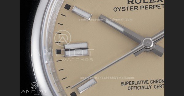 Oyster Perpetual 126000 36mm KRF 1:1 Best Edition 904L Steel Beige Dial VR3230