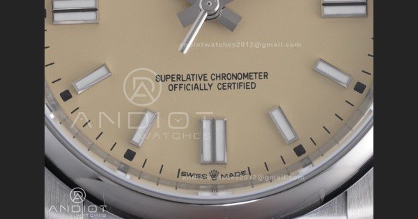 Oyster Perpetual 126000 36mm KRF 1:1 Best Edition 904L Steel Beige Dial VR3230