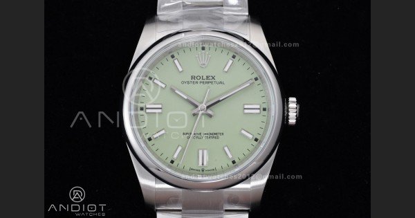 Oyster Perpetual 126000 36mm KRF 1:1 Best Edition 904L Steel Pistachio Dial VR3230