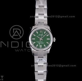 Oyster Perpetual 31mm 277200 DIWF Best Edition Green Dial on SS Bracelet A2232