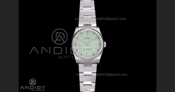Oyster Perpetual 36mm 126000 904L VSF 1:1 Best Edition 2025 Pistachio Dial on 904L SS Bracelet VS3230