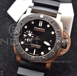 PAM1070 W SBF 1:1 Best Edition Black Dial on Black Rubber Strap P900