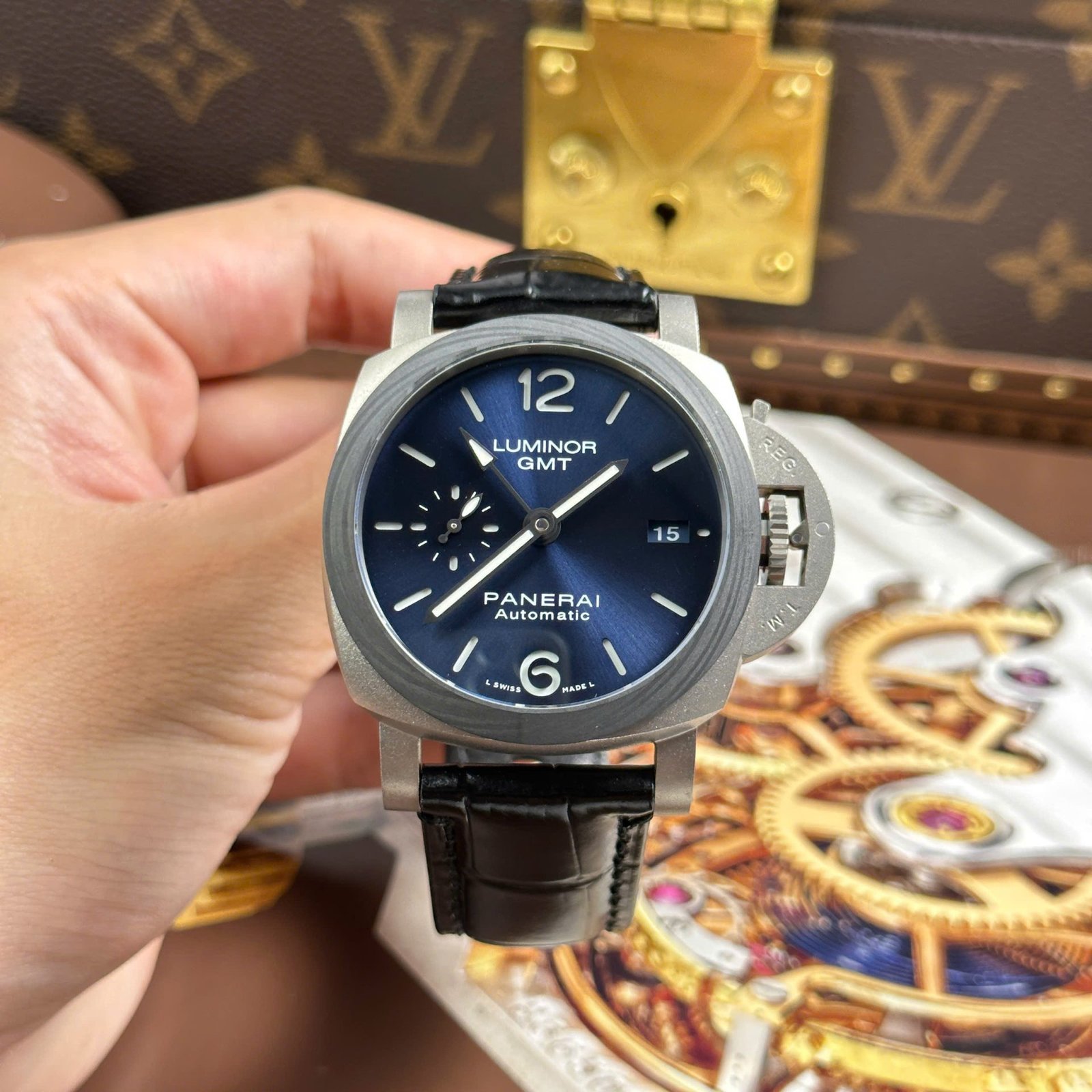 Panerai Luminor GMT PAM1279 Titanium Replica Watches Automatic Movement VS Factory 42mm - Đồng Hồ Replica 1:1