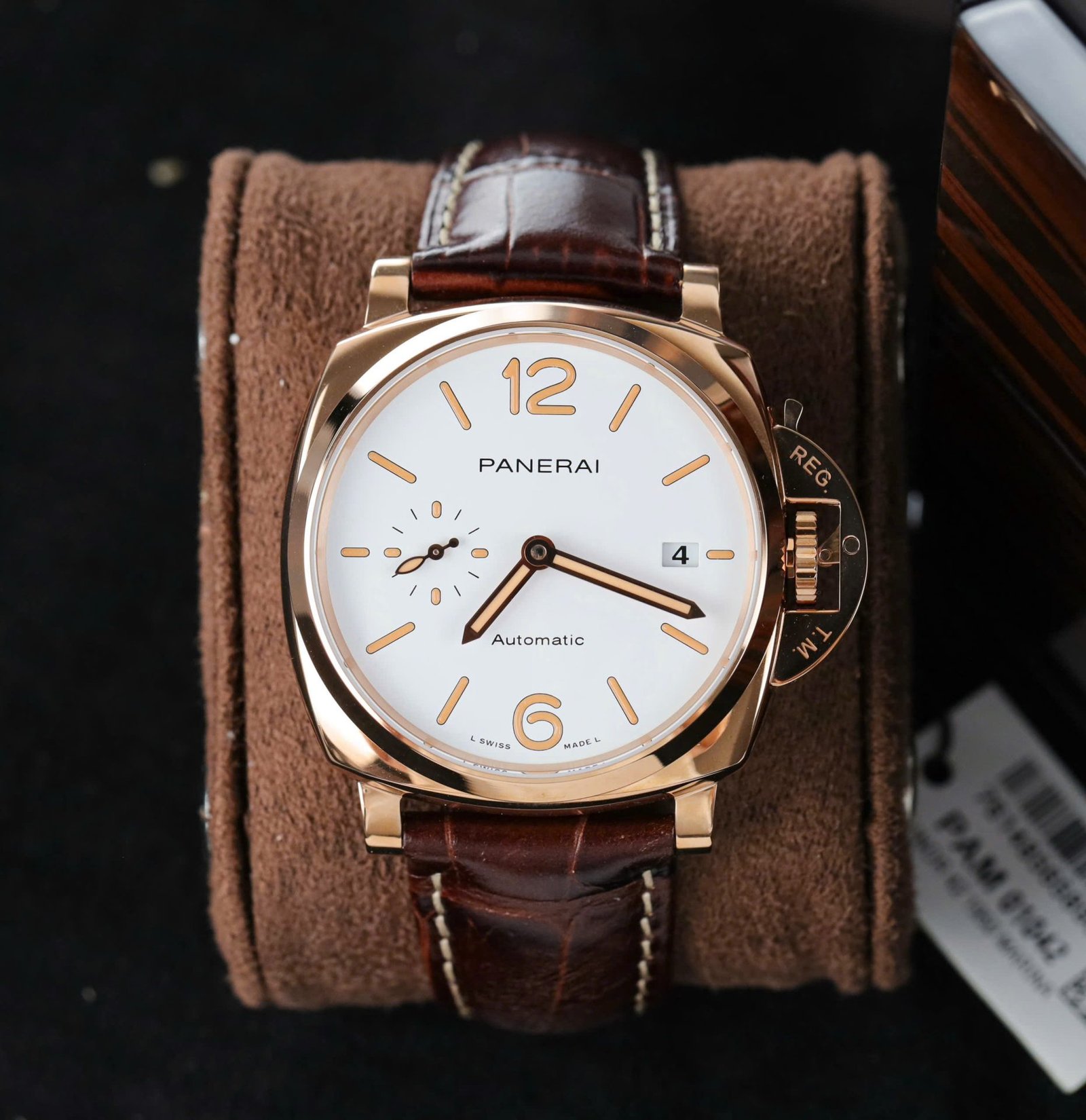 Panerai Luminor PAM01042 Knock Off Watches White Dial Leather Strap VS Factory 42mm - Đồng Hồ Replica 1:1