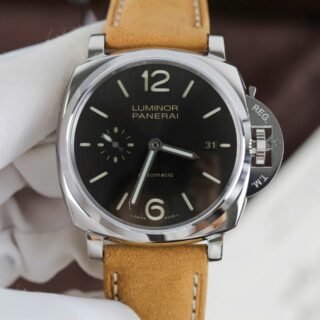Panerai Luminor PAM904 Luxury Imitation Watches Black Dial Leather Strap VS Factory 42mm - Đồng Hồ Replica 1:1
