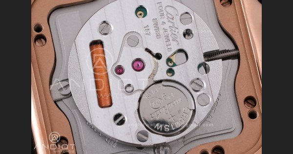 Panthère 27mm BVF 1:1 Best Edition RG White Dial Diamonds Bezel on RG Bracelet Ronda Quartz