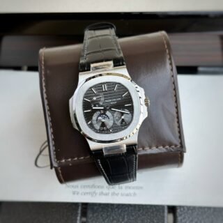 Patek Philippe 5712 Replica Watch Grey Dial GR Factory 40mm - Đồng Hồ Replica 1:1