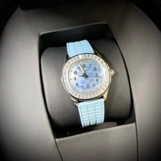 Patek Philippe Aquanaut 5072R Replica Watch Blue Diamond PP Factory 35.6mm - Đồng Hồ Replica 1:1