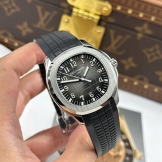 Patek Philippe Aquanaut 5167 Knock Off Watches Gray Dial Rubber Strap BBF Factory 40mm - Đồng Hồ Replica 1:1