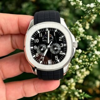Patek Philippe Aquanaut 5261 Replica Watch Best Quality Black Rubber Strap 40mm - Đồng Hồ Replica 1:1