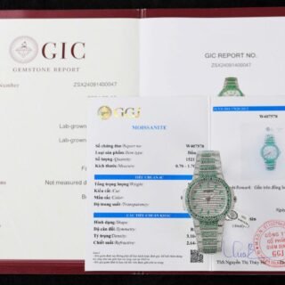 Patek Philippe Best Copies Watch Nautilus 7118 Custom Diamonds Moissanite Hong Kong 35.2mm - Đồng Hồ Replica 1:1