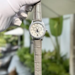 Patek Philippe Best Replica Watches Complications 4947G Gray Leather Strap 38mm - Đồng Hồ Replica 1:1