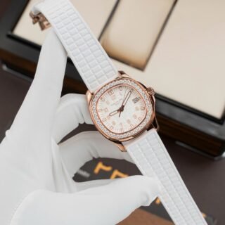 Patek Philippe Best Replicas Aquanaut 5067 Customs Moissanite Diamonds PPF Factory 35.6mm - Đồng Hồ Replica 1:1