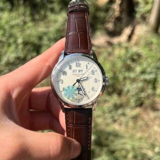 Patek Philippe Complications 5320G Replica Watch Leather Strap 40mm - Đồng Hồ Replica 1:1