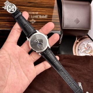 Patek Philippe Fake Watch Complications 5396G Gray Dial GR Factory 38.5mm - Đồng Hồ Replica 1:1