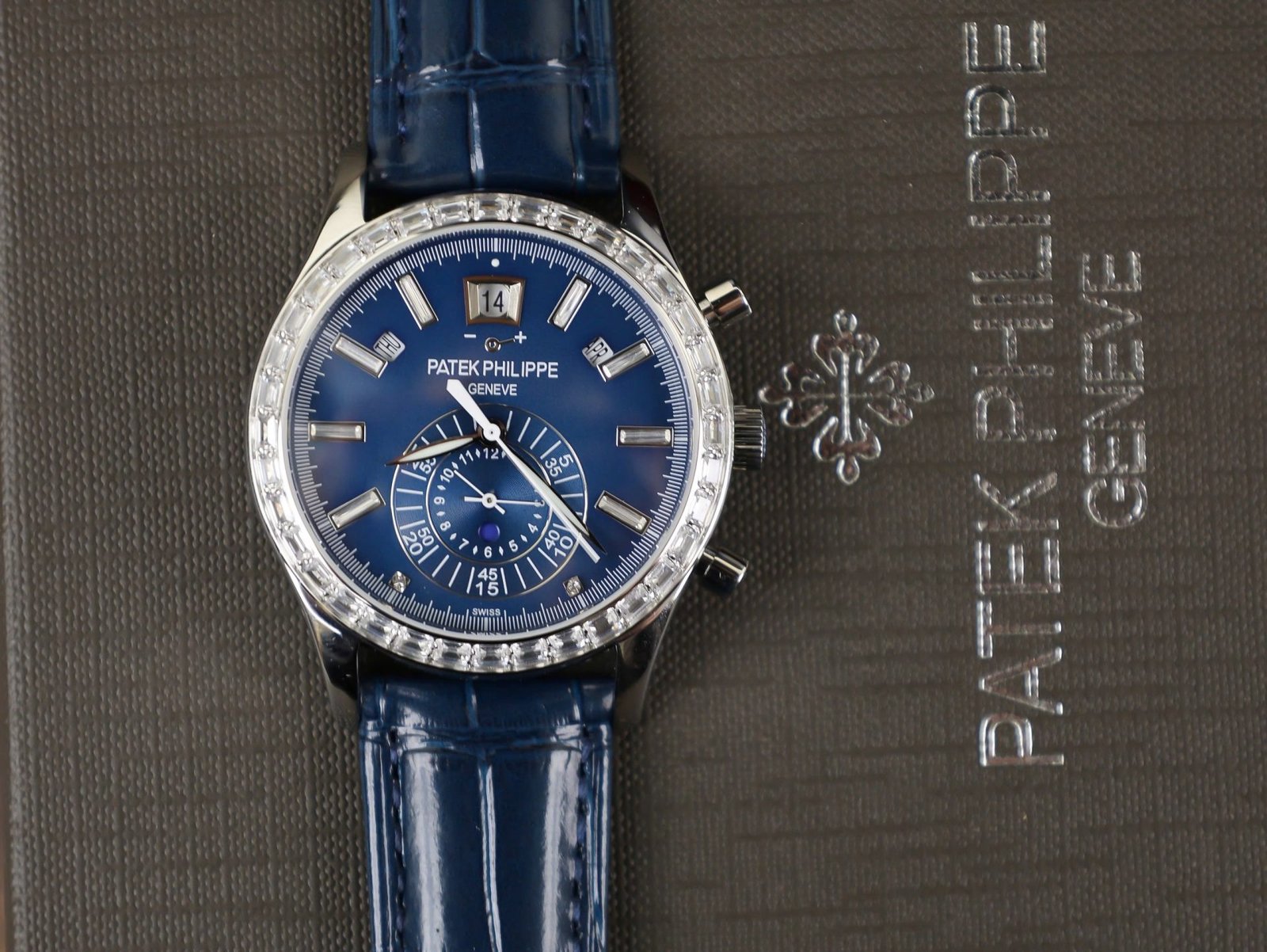 Patek Philippe Fake Watch Complications 5961P Dial Blue TW Factory 40.5mm - Đồng Hồ Replica 1:1