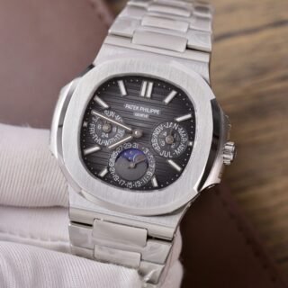 Patek Philippe Men Replica Watch Nautilus 5740 Gray Dial Metal Wire 40mm - Đồng Hồ Replica 1:1