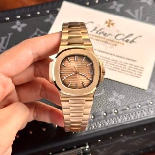 Patek Philippe Nautilus 5711 Brown Dial Rose Gold Case 3K Factory 40mm - Đồng Hồ Replica 1:1