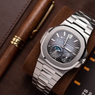 Patek Philippe Nautilus 5712 Replica 1:1 Watch Gray Dial PPF V2 40mm - Đồng Hồ Replica 1:1