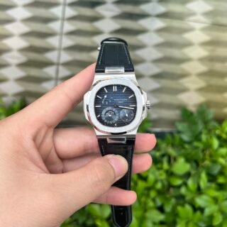 Patek Philippe Nautilus 5712 Replica Watch Leather Strap GRF 40mm - Đồng Hồ Replica 1:1