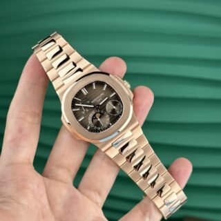 Patek Philippe Nautilus 5712R Custom Gold Wrapped Refined Movement 40mm - Đồng Hồ Replica 1:1