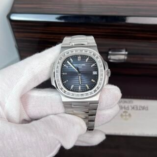 Patek Philippe Nautilus 5723 Replica 1:1 Watch Blue Dial Diamond 40mm - Đồng Hồ Replica 1:1