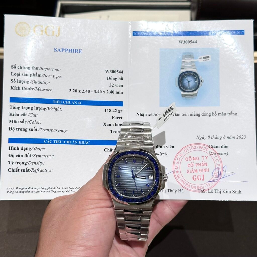 Patek Philippe Nautilus 5723 Replica Watches Custom Benzel Sapphire Blue 40mm - Đồng Hồ Replica 1:1