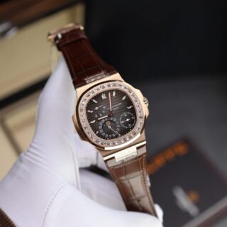 Patek Philippe Nautilus 5724 Rose Gold Replica Watch Full Function PPF Factory 40mm - Đồng Hồ Replica 1:1